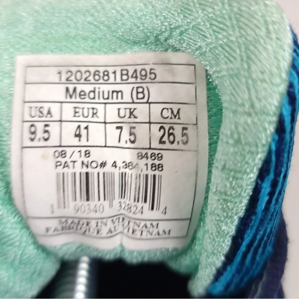 Brooks Adrenaline GTS 18 Blue Teal Mint Athletic Sneakers running Shoes Size 9.5 - Picture 5 of 8